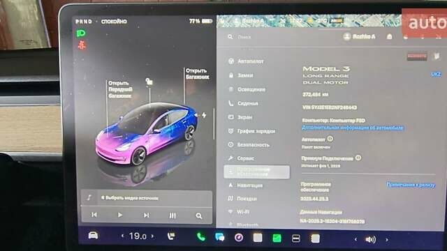 Синий Тесла Модель 3, объемом двигателя 0 л и пробегом 273 тыс. км за 16200 $, фото 6 на Automoto.ua