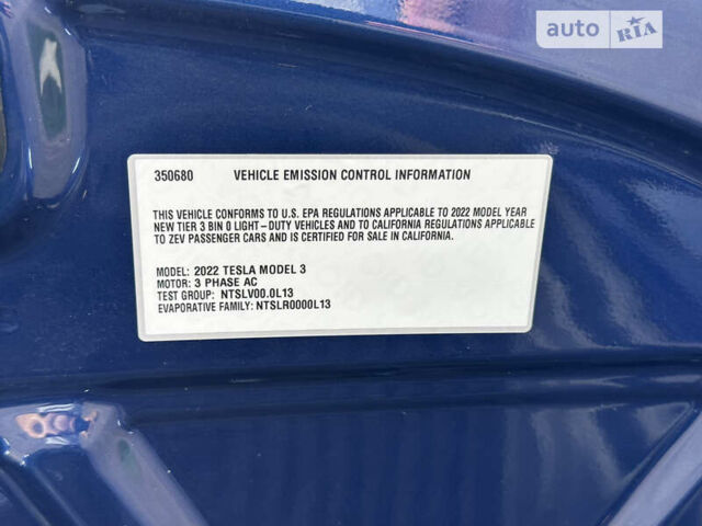 Синій Тесла Модель 3, об'ємом двигуна 0 л та пробігом 5 тис. км за 27700 $, фото 19 на Automoto.ua