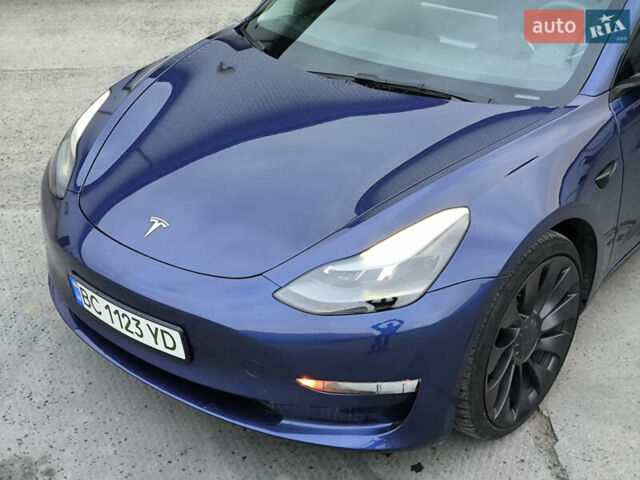 Синий Тесла Модель 3, объемом двигателя 0 л и пробегом 37 тыс. км за 24900 $, фото 6 на Automoto.ua