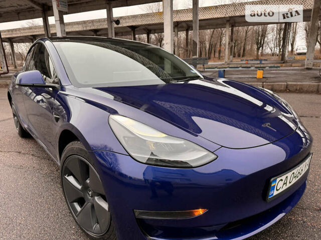 Синий Тесла Модель 3, объемом двигателя 0 л и пробегом 3 тыс. км за 28499 $, фото 2 на Automoto.ua