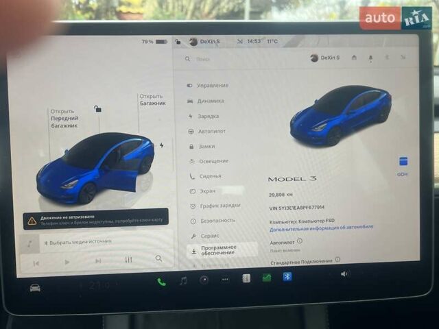 Синій Тесла Модель 3, об'ємом двигуна 0 л та пробігом 29 тис. км за 24000 $, фото 3 на Automoto.ua
