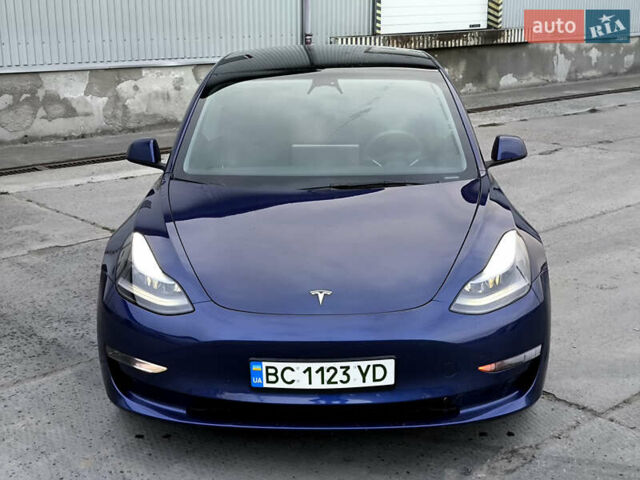 Синий Тесла Модель 3, объемом двигателя 0 л и пробегом 37 тыс. км за 24900 $, фото 4 на Automoto.ua