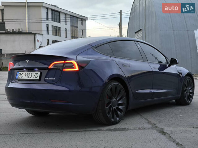 Синий Тесла Модель 3, объемом двигателя 0 л и пробегом 37 тыс. км за 24900 $, фото 9 на Automoto.ua