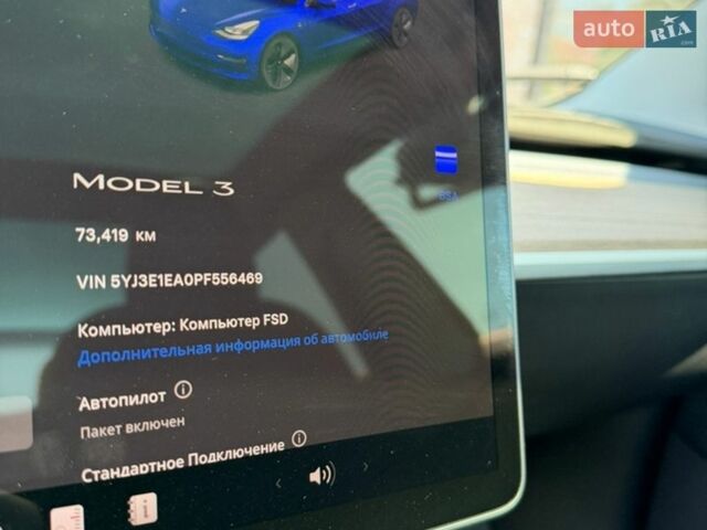 Синий Тесла Модель 3, объемом двигателя 0 л и пробегом 73 тыс. км за 23700 $, фото 9 на Automoto.ua