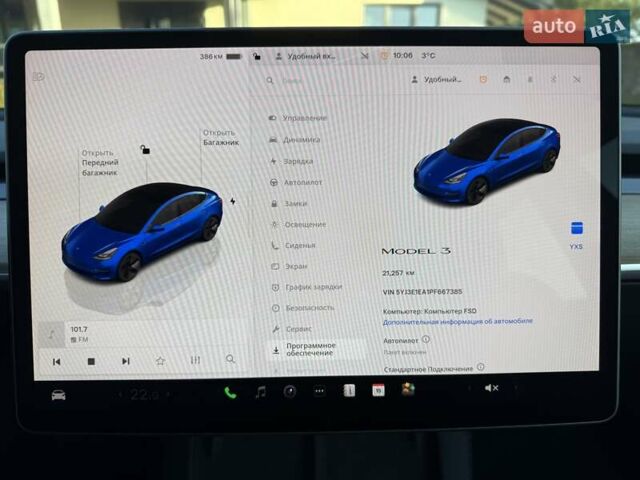 Синій Тесла Модель 3, об'ємом двигуна 0 л та пробігом 21 тис. км за 20999 $, фото 133 на Automoto.ua