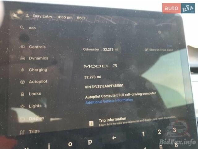 Синій Тесла Модель 3, об'ємом двигуна 0 л та пробігом 51 тис. км за 11500 $, фото 6 на Automoto.ua