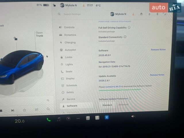 Синій Тесла Модель 3, об'ємом двигуна 0 л та пробігом 27 тис. км за 29000 $, фото 24 на Automoto.ua