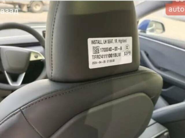 Синий Тесла Модель 3, объемом двигателя 0 л и пробегом 1 тыс. км за 28900 $, фото 20 на Automoto.ua