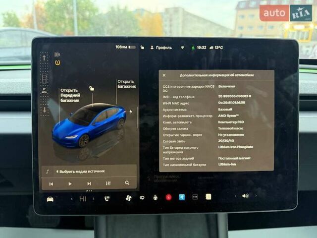 Синій Тесла Модель 3, об'ємом двигуна 0 л та пробігом 1 тис. км за 24900 $, фото 17 на Automoto.ua