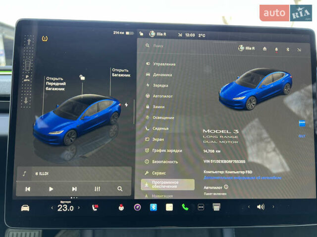 Синій Тесла Модель 3, об'ємом двигуна 0 л та пробігом 14 тис. км за 32999 $, фото 45 на Automoto.ua