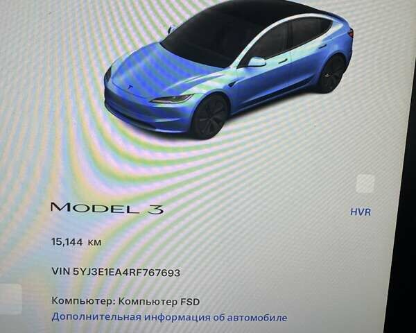 Синий Тесла Модель 3, объемом двигателя 0 л и пробегом 15 тыс. км за 20500 $, фото 4 на Automoto.ua