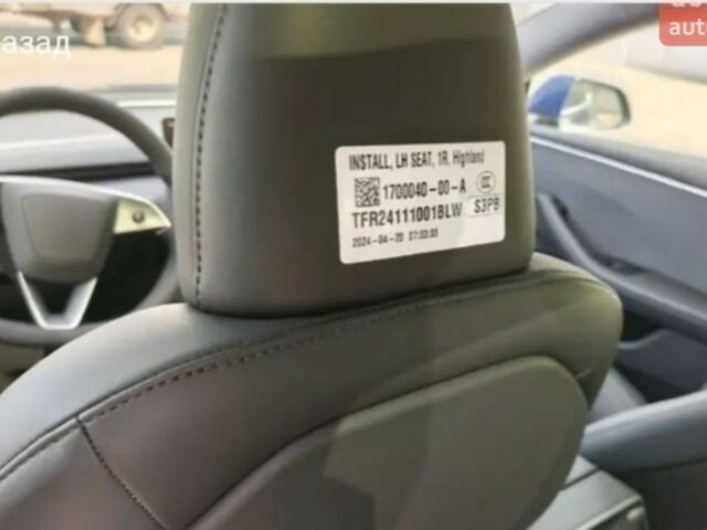 Синий Тесла Модель 3, объемом двигателя 0 л и пробегом 1 тыс. км за 28000 $, фото 5 на Automoto.ua