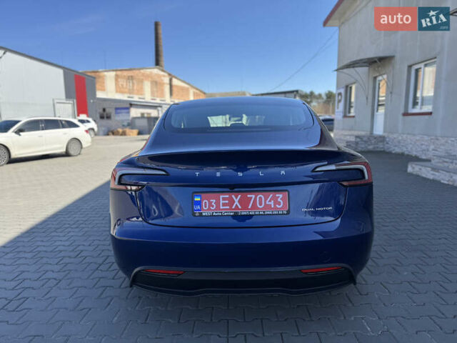 Синий Тесла Модель 3, объемом двигателя 0 л и пробегом 2 тыс. км за 26500 $, фото 5 на Automoto.ua
