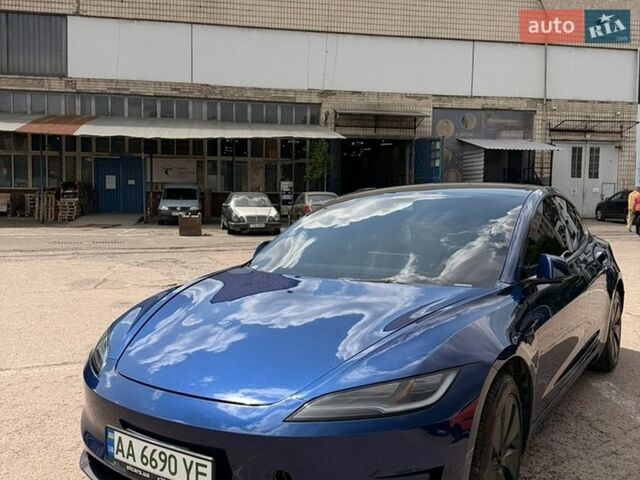 Синий Тесла Модель 3, объемом двигателя 0 л и пробегом 42 тыс. км за 27900 $, фото 1 на Automoto.ua
