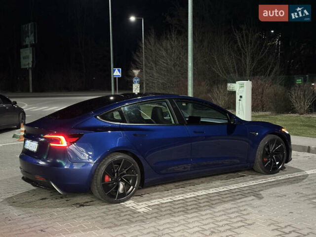 Синий Тесла Модель 3, объемом двигателя 0 л и пробегом 1 тыс. км за 37900 $, фото 2 на Automoto.ua