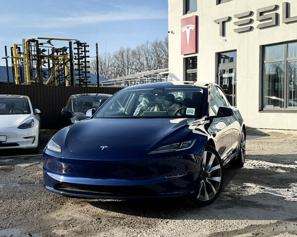 Синий Тесла Модель 3, объемом двигателя 0 л и пробегом 1 тыс. км за 28999 $, фото 1 на Automoto.ua