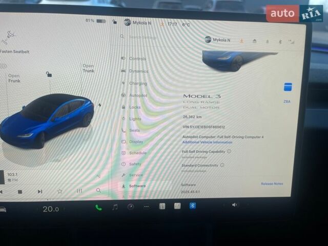 Синій Тесла Модель 3, об'ємом двигуна 0 л та пробігом 27 тис. км за 29000 $, фото 23 на Automoto.ua