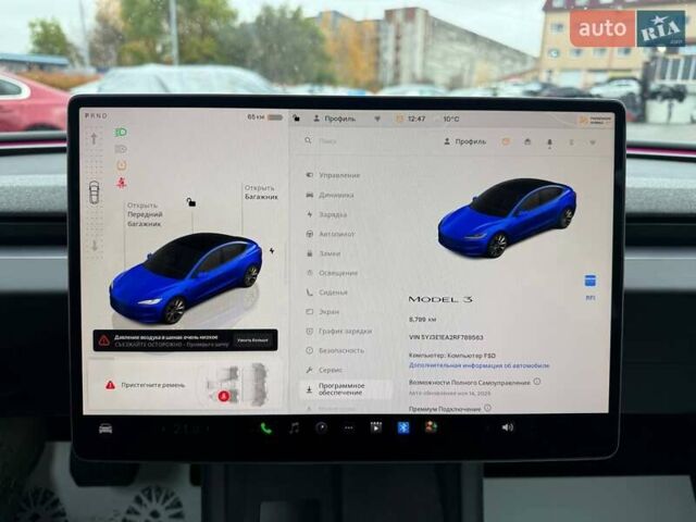 Синий Тесла Модель 3, объемом двигателя 0 л и пробегом 8 тыс. км за 23800 $, фото 6 на Automoto.ua