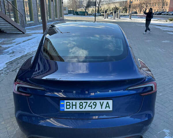 Синий Тесла Модель 3, объемом двигателя 0 л и пробегом 49 тыс. км за 21900 $, фото 2 на Automoto.ua