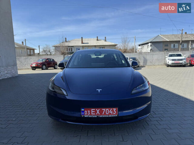 Синий Тесла Модель 3, объемом двигателя 0 л и пробегом 2 тыс. км за 26500 $, фото 1 на Automoto.ua
