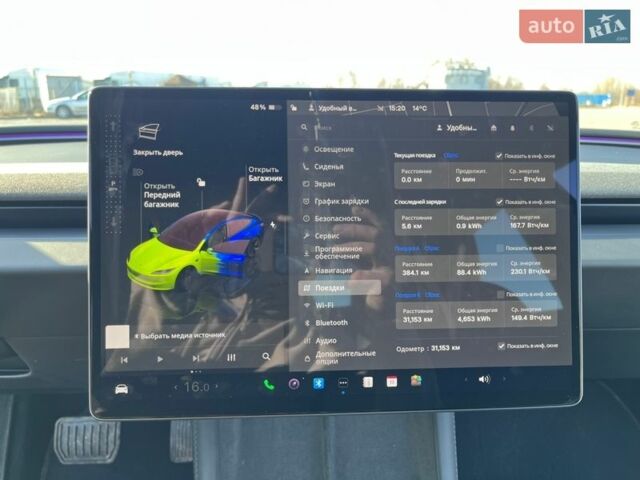 Синий Тесла Модель 3, объемом двигателя 0 л и пробегом 31 тыс. км за 32500 $, фото 14 на Automoto.ua