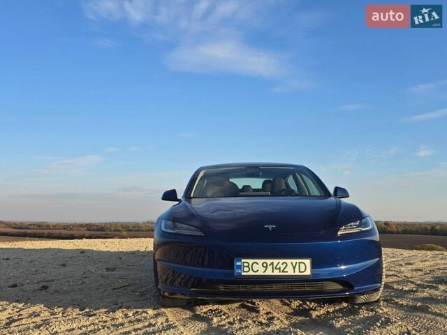 Синий Тесла Модель 3, объемом двигателя 0 л и пробегом 56 тыс. км за 27300 $, фото 1 на Automoto.ua