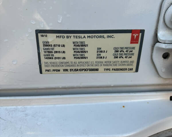 Белый Тесла Модель С, объемом двигателя 0 л и пробегом 178 тыс. км за 15500 $, фото 27 на Automoto.ua