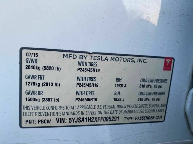 Белый Тесла Модель С, объемом двигателя 0 л и пробегом 142 тыс. км за 16900 $, фото 21 на Automoto.ua