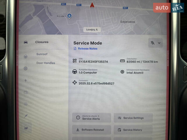 Білий Тесла Модель С, об'ємом двигуна 0 л та пробігом 134 тис. км за 15850 $, фото 20 на Automoto.ua