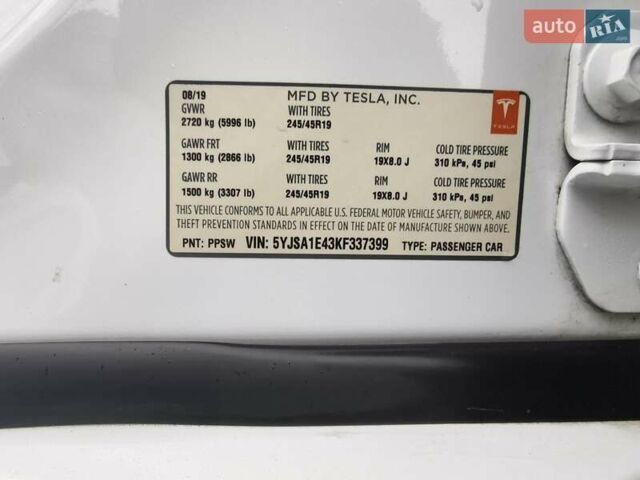 Білий Тесла Модель С, об'ємом двигуна 0 л та пробігом 39 тис. км за 34999 $, фото 15 на Automoto.ua