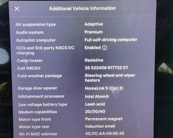 Белый Тесла Модель С, объемом двигателя 0 л и пробегом 49 тыс. км за 34500 $, фото 8 на Automoto.ua