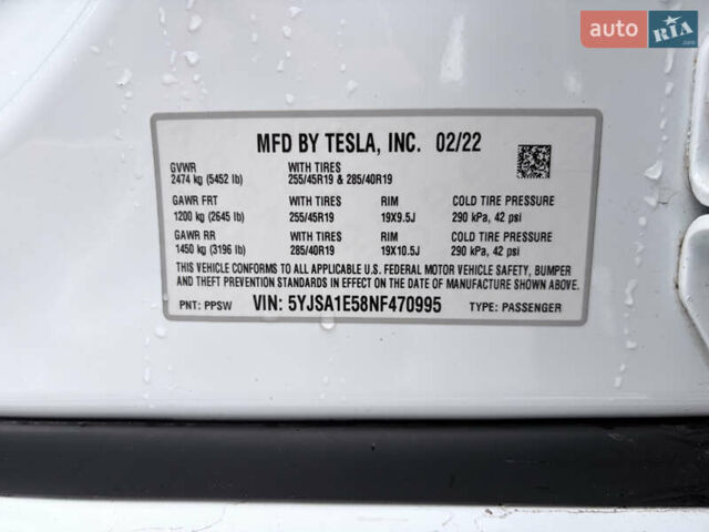 Білий Тесла Модель С, об'ємом двигуна 0 л та пробігом 76 тис. км за 39999 $, фото 17 на Automoto.ua