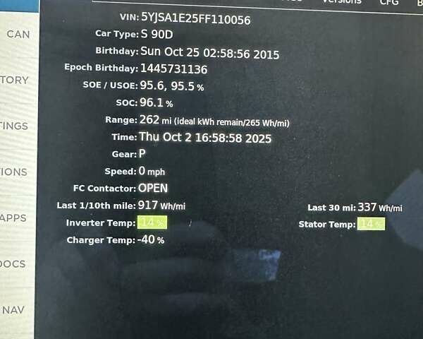 Черный Тесла Модель С, объемом двигателя 0 л и пробегом 34 тыс. км за 25900 $, фото 19 на Automoto.ua