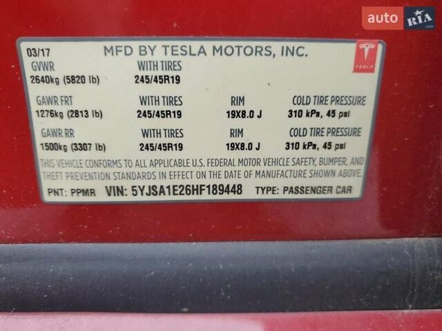 Красный Тесла Модель С, объемом двигателя 0 л и пробегом 125 тыс. км за 6800 $, фото 11 на Automoto.ua