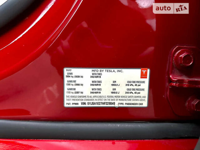 Червоний Тесла Модель С, об'ємом двигуна 0 л та пробігом 110 тис. км за 35500 $, фото 34 на Automoto.ua