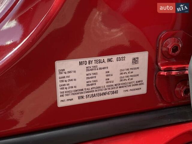 Красный Тесла Модель С, объемом двигателя 0 л и пробегом 86 тыс. км за 52999 $, фото 26 на Automoto.ua