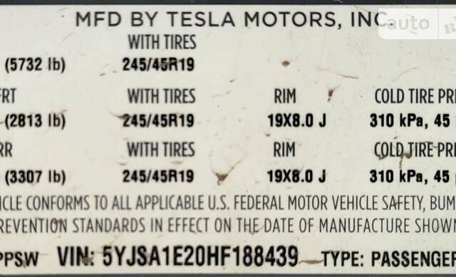 Тесла Модель С, об'ємом двигуна 0 л та пробігом 134 тис. км за 23600 $, фото 18 на Automoto.ua