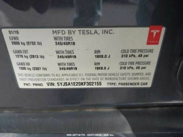 Сірий Тесла Модель С, об'ємом двигуна 0 л та пробігом 66 тис. км за 12000 $, фото 8 на Automoto.ua
