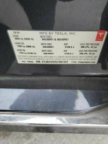 Серый Тесла Модель С, объемом двигателя 0 л и пробегом 90 тыс. км за 6500 $, фото 11 на Automoto.ua