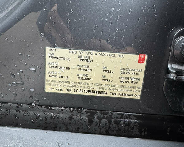 Сірий Тесла Модель С, об'ємом двигуна 0 л та пробігом 242 тис. км за 12700 $, фото 16 на Automoto.ua
