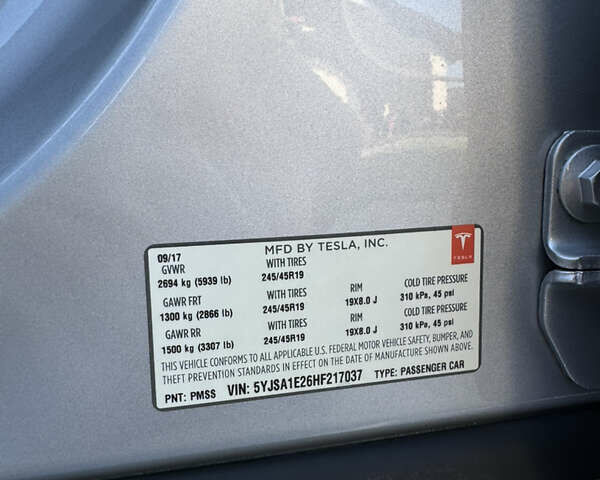 Серый Тесла Модель С, объемом двигателя 0 л и пробегом 135 тыс. км за 27500 $, фото 31 на Automoto.ua