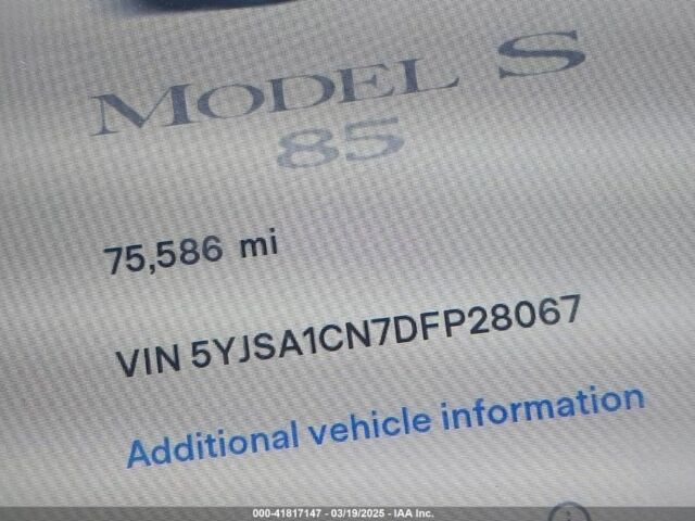 Синий Тесла Модель С, объемом двигателя 0 л и пробегом 122 тыс. км за 8300 $, фото 7 на Automoto.ua