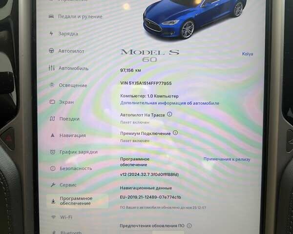 Синій Тесла Модель С, об'ємом двигуна 0 л та пробігом 140 тис. км за 12417 $, фото 11 на Automoto.ua