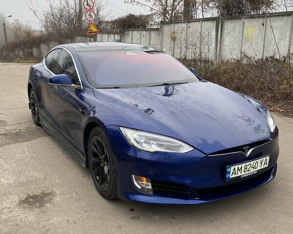 Синий Тесла Модель С, объемом двигателя 0 л и пробегом 154 тыс. км за 17950 $, фото 1 на Automoto.ua