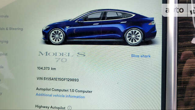 Синій Тесла Модель С, об'ємом двигуна 0 л та пробігом 104 тис. км за 25500 $, фото 2 на Automoto.ua