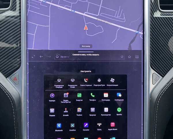 Синий Тесла Модель С, объемом двигателя 0 л и пробегом 154 тыс. км за 17950 $, фото 14 на Automoto.ua