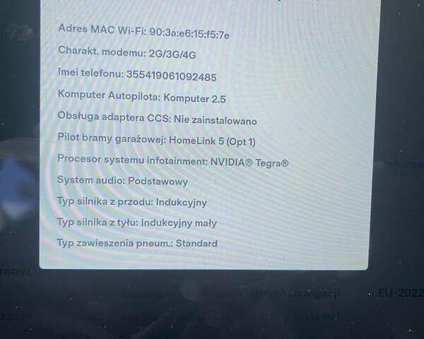 Синий Тесла Модель С, объемом двигателя 0 л и пробегом 52 тыс. км за 34000 $, фото 8 на Automoto.ua