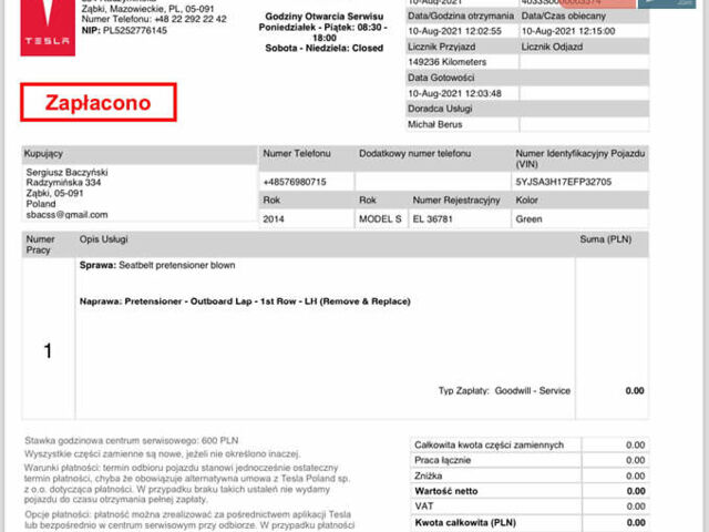 Зеленый Тесла Модель С, объемом двигателя 0 л и пробегом 216 тыс. км за 13800 $, фото 32 на Automoto.ua