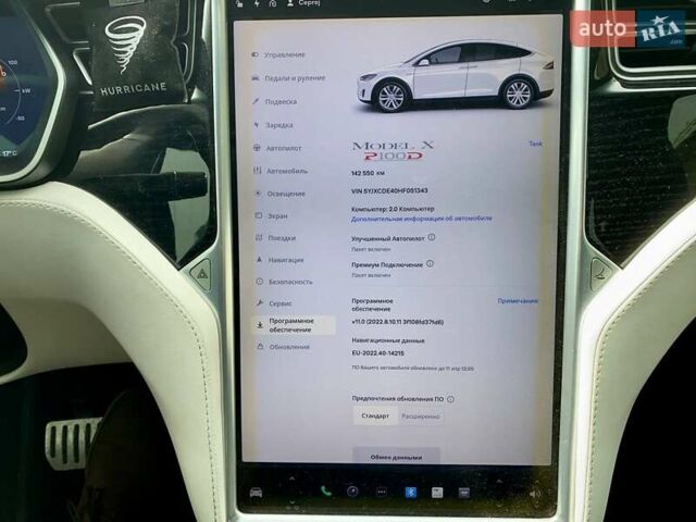 Білий Тесла Модель Х, об'ємом двигуна 0 л та пробігом 142 тис. км за 39000 $, фото 27 на Automoto.ua