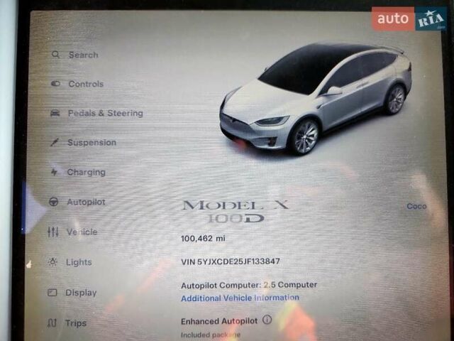 Білий Тесла Модель Х, об'ємом двигуна 0 л та пробігом 160 тис. км за 8200 $, фото 8 на Automoto.ua